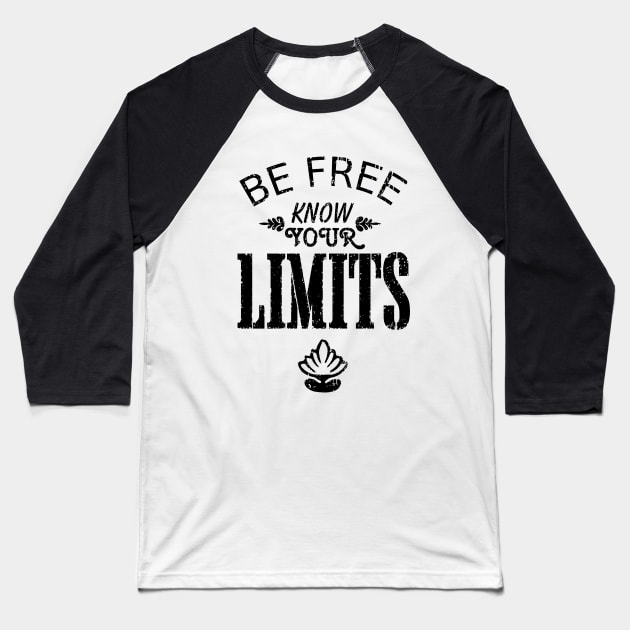 Be Free. Baseball T-Shirt by Lizarius4tees